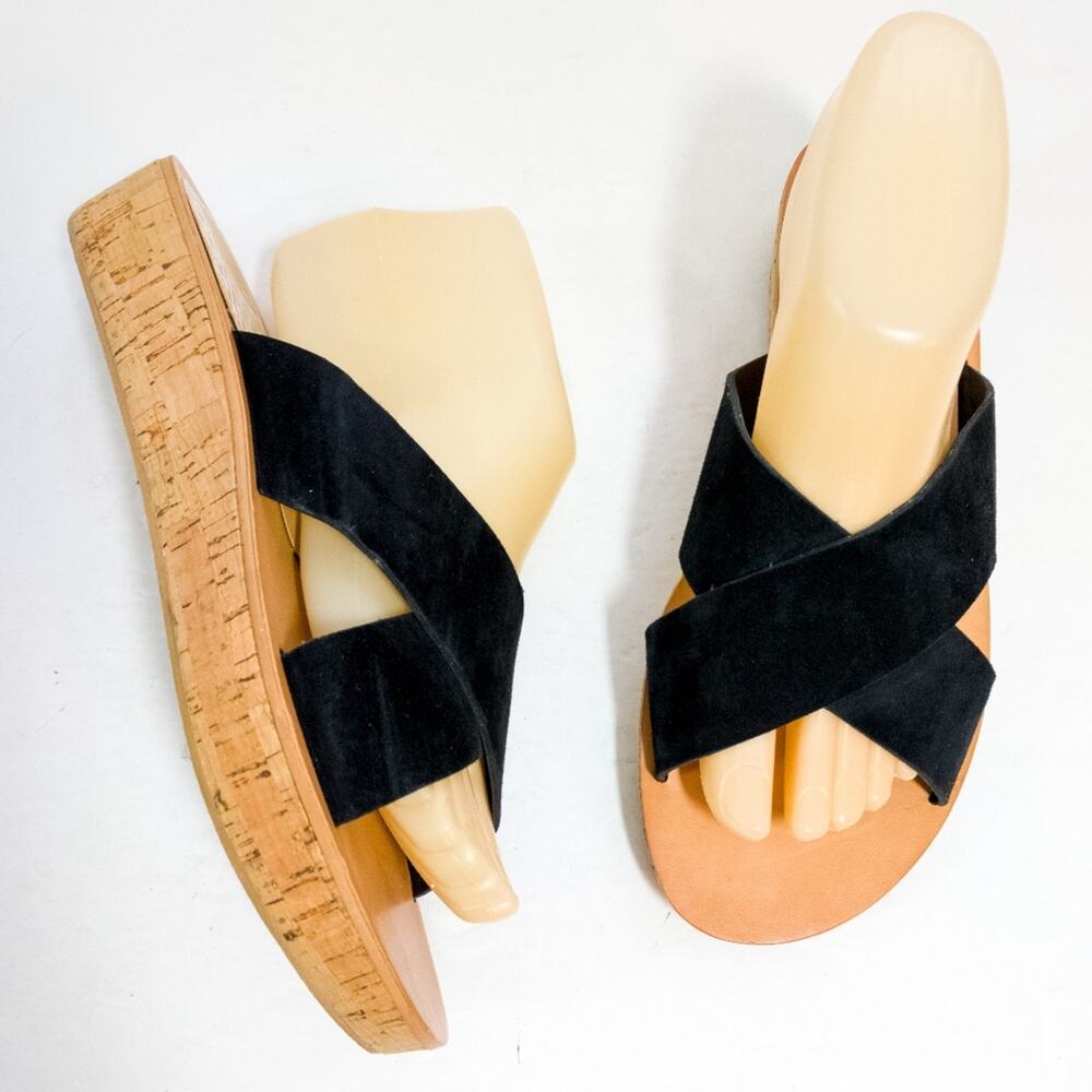 Dolce Vita criss cross slip on slides sandals 9